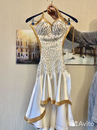 Платье для спортивных бальных танцев Латина Ю-2