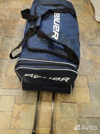 Баул хоккейный 32 синий ромб 1 карман