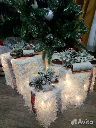 Светодиодные подарочные коробочки большие