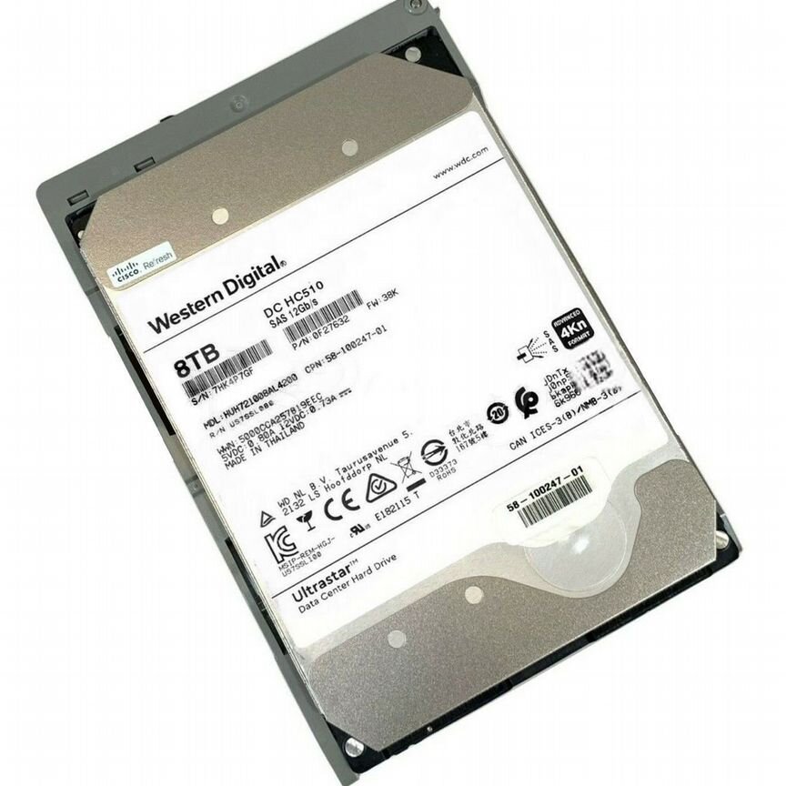 [0F27632] Жесткий Диск Cisco Ucs-S3260-Hd8t 8tb Sas 3,5" Hdd