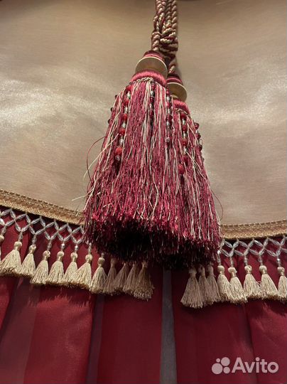 Шторы с ламбрекеном бу, покрывало