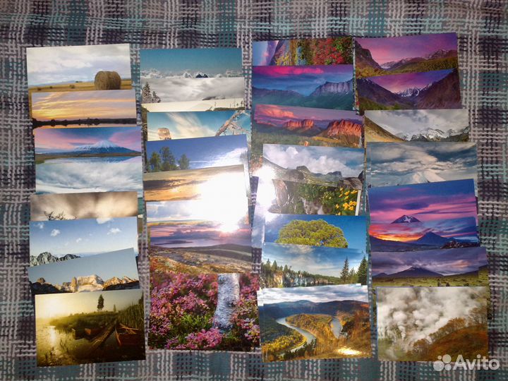 Набор открыток для посткроссинга Природа РФ 180 шт