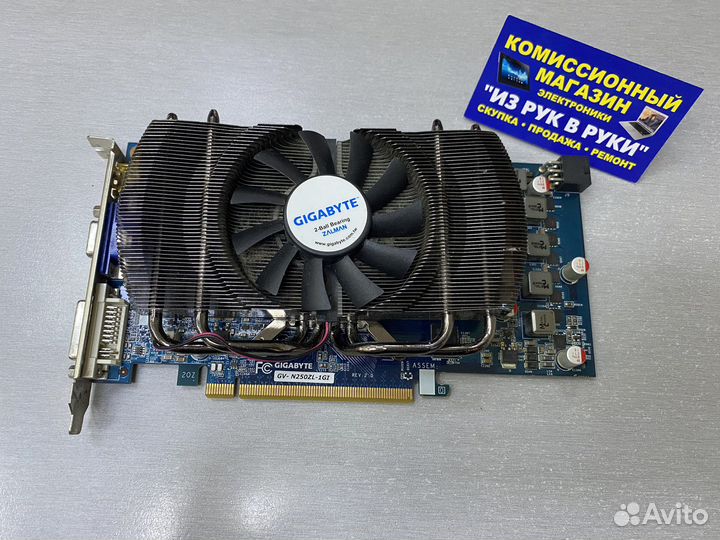 Видеокарта PCI-E GF GTS 250 1Gb DDR3 Gigabyte