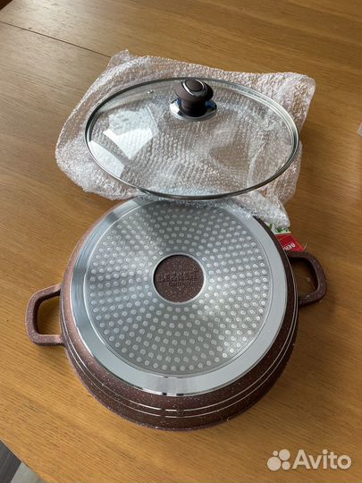 Сковорода сотейник 28 см с крышкой