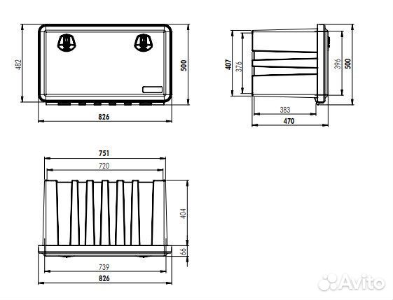 Инструментальный ящик Daken Just 127 литров