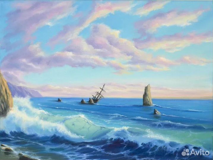 Картина маслом ручной работы 