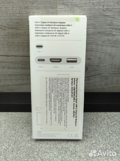 Адаптер apple USB-C Digital AV Multiport