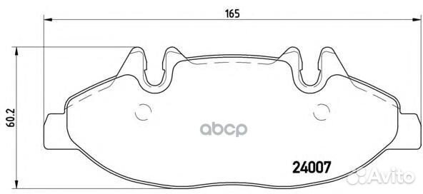 P50050 1109 02 колодки дисковые п MB Viano W6