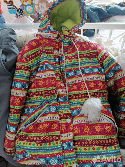 Куртка детская зимняя 128 для девочки batik
