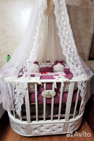 Балдахин и бортики в детскую кроватку