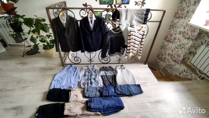 Большая коробка одежды 134-140-146 мальчика