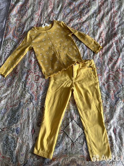 Джинсы Gulliver 3 года и лонгслив HM 2-4 года