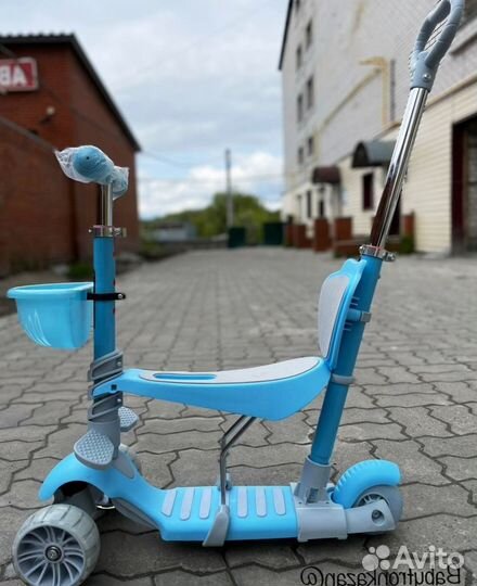 Самокат детский shooter CST-103 5-в-1 Blue