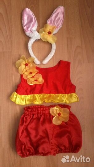 Новогод. костюм гавайского зайца, на 4-5 л