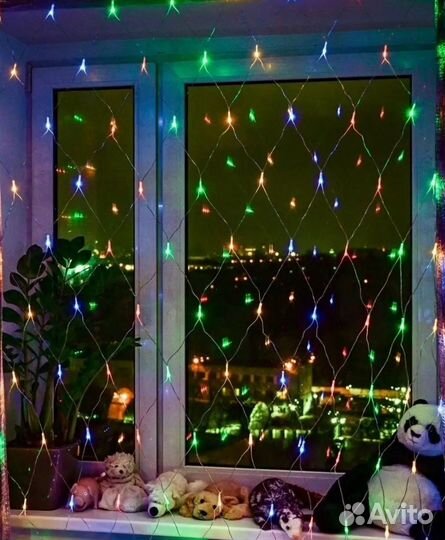 Гирлянда на окно новая