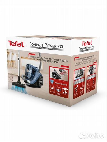 Пылесос безмешковый tefal TW4871EA
