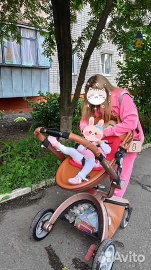 Коляска Hot Mom с люлькой из экокожи