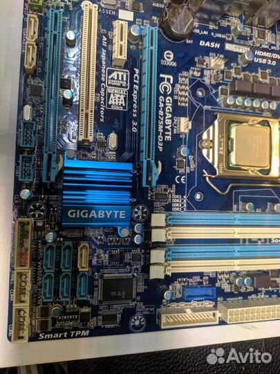 GA-B75M-D3P сокет 1155