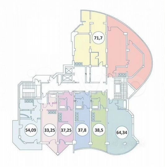 1-к. апартаменты, 37 м², 10/12 эт.