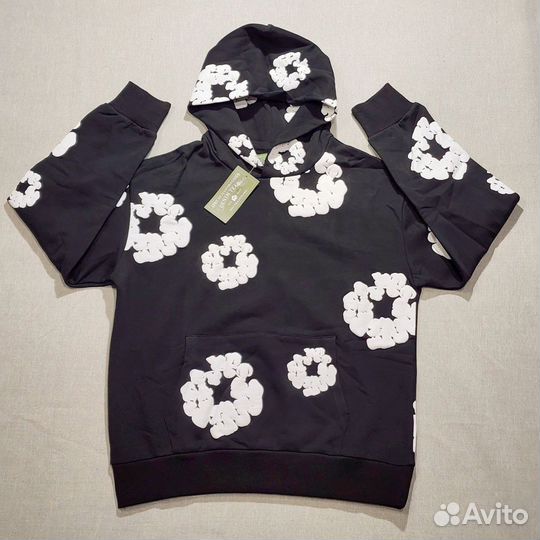 Denim Tears Hoodie White and Black