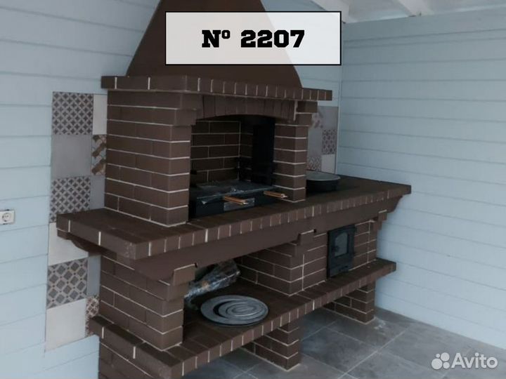 Печь из кирпича / Модульное барбекю