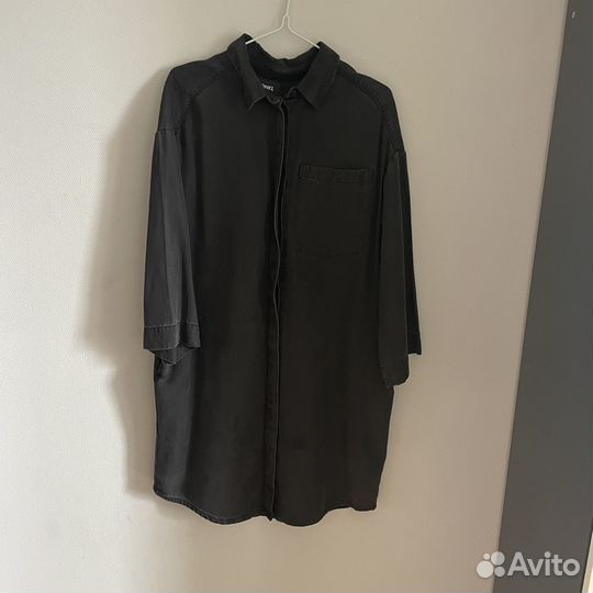 Платье джинсовое monki оверсайз