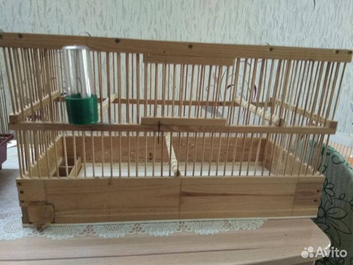 Клетка деревянная для птиц