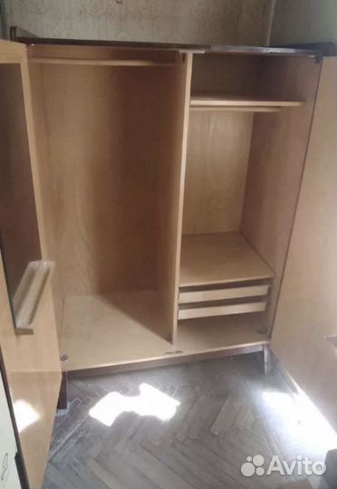 Шкаф для одежды, винтаж, Чехословакия