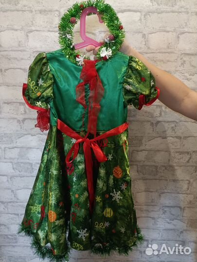 Новогодний костюм для девочки рост 122