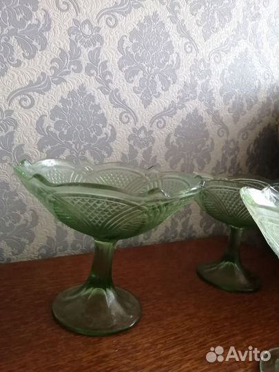 Ваза для фруктов на ножке СССР