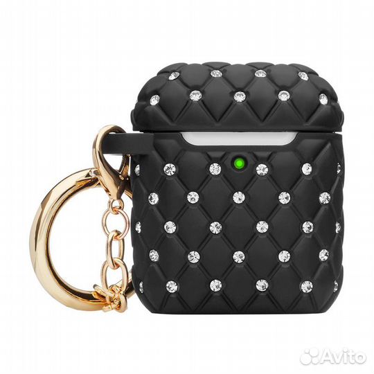 Чехол силиконовый для AirPods\AirPods2 Черный