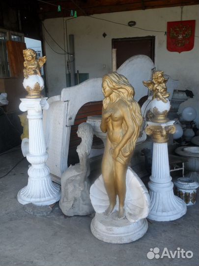 Скульптуры из бетона ангелы афродита черепаха