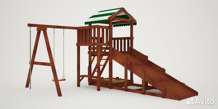 Детская площадка Савушка Мастер 1 (Махагон) 4сезон