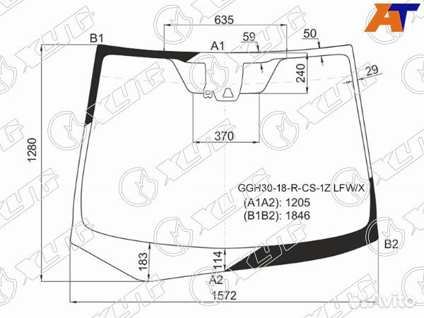 Стекло лобовое toyota alphard