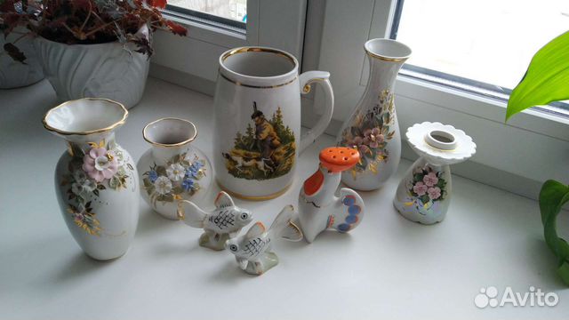 Статуэтки и посуда СССР фарфор