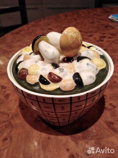 Вазочка сахарница грибница