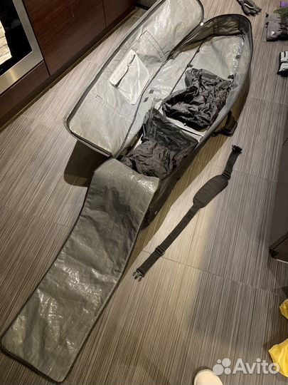 Чехол для горных лыж и сноубордов на колесах