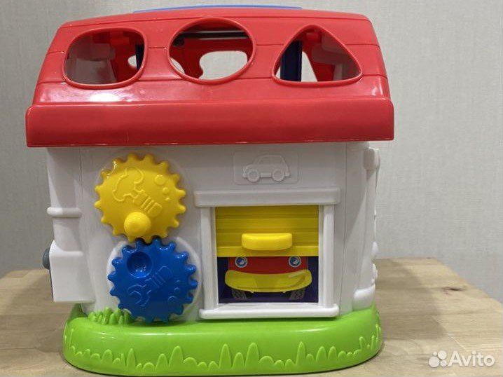 Развивающий бизиборд сортер домик музыкальный