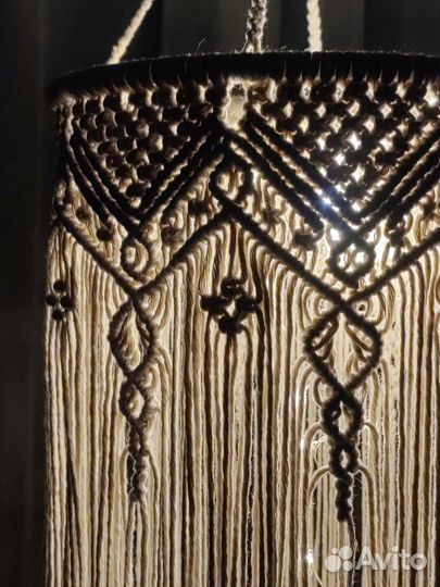 Абажур макраме