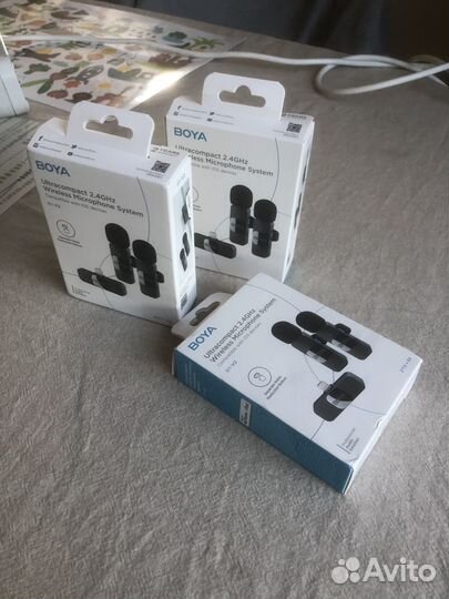 Беспроводные микрофоны Boya BY-V2
