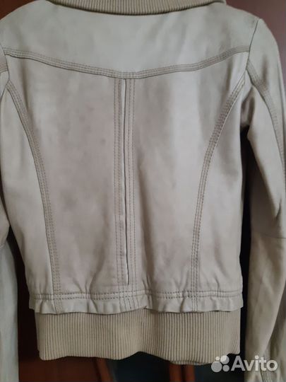 Куртка кожаная женская демисезонная размер S