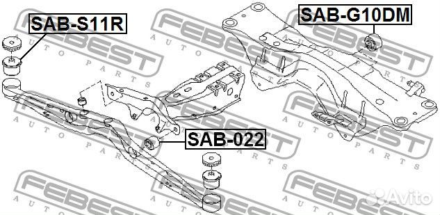 Сайлентблок подушки дифференциала