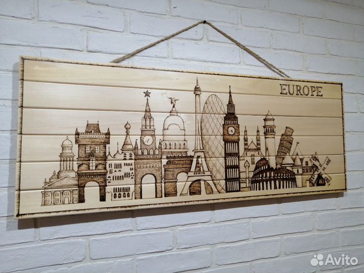 Панно на дереве 