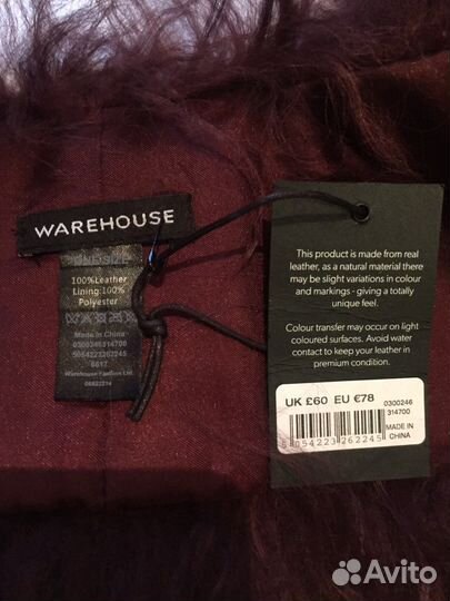Воротник из меха альпаки. Новый. Warehouse