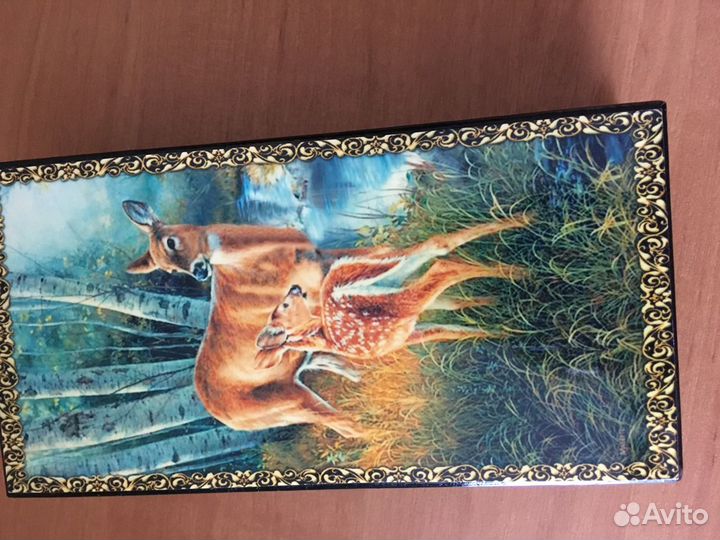 Шкатулка деревянная с росписью