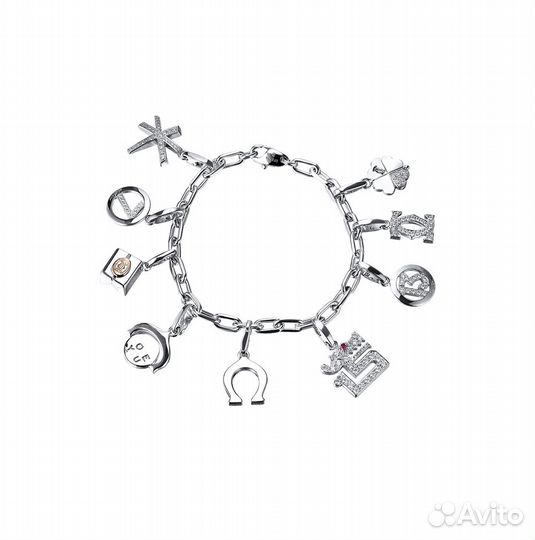 Браслет Cartier Nine - Charms White Gold Bracelet