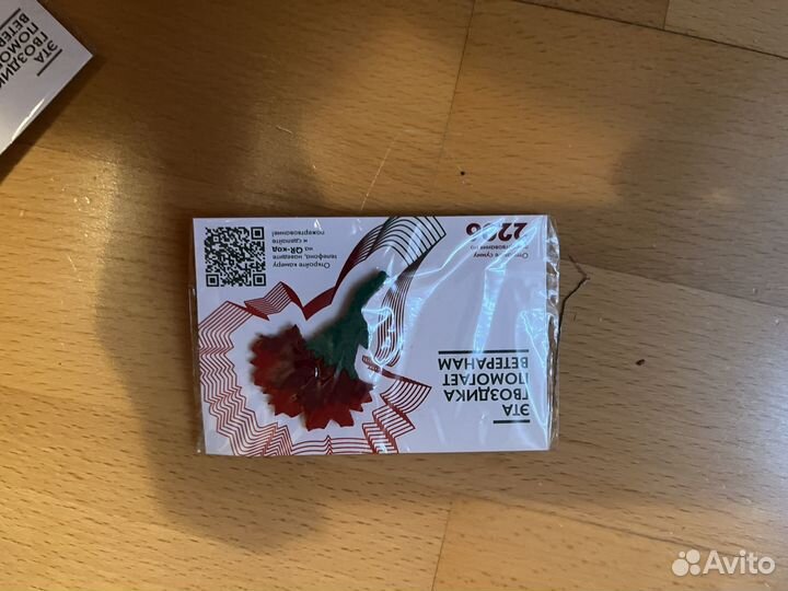 Гвоздика 9 Мая на одежду