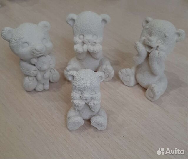 Фигурки для расскрашивания из гипса