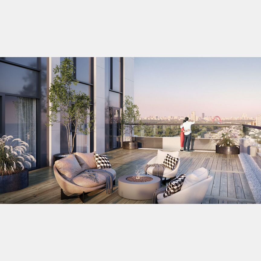 1-к. квартира, 53,1 м², 5/43 эт.