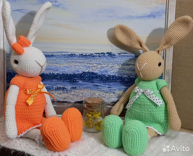 Вязаный зайка